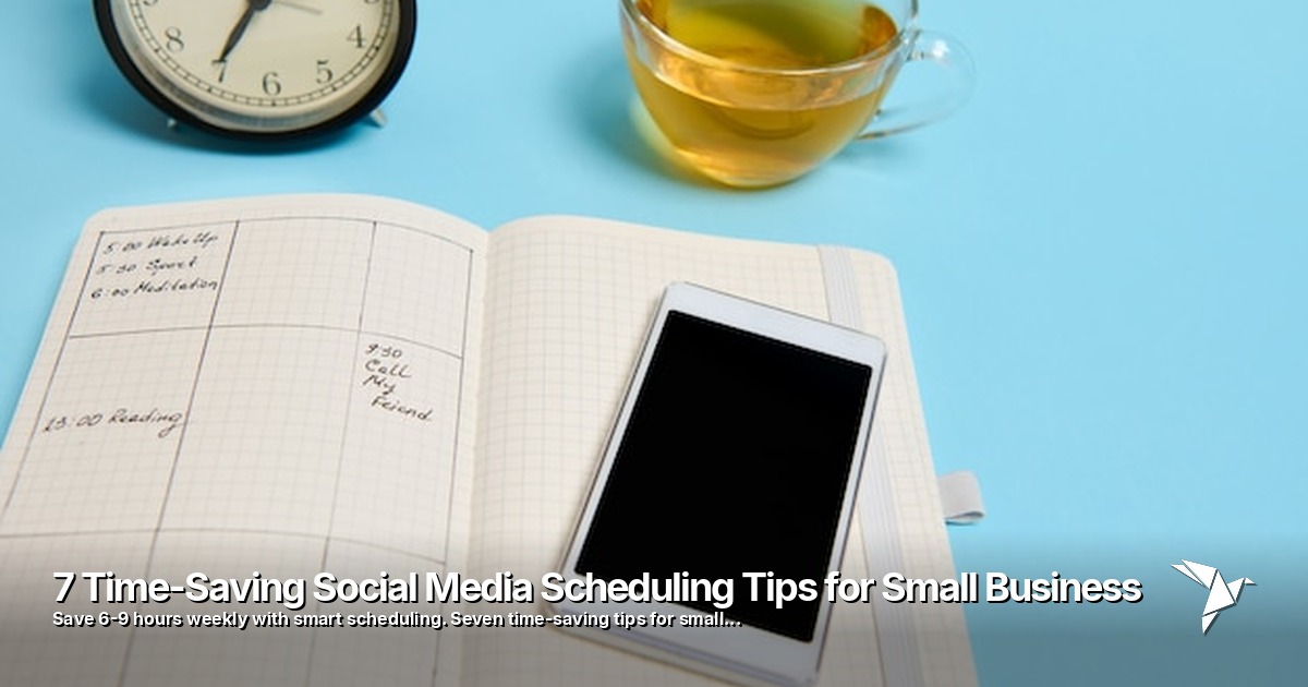7 Time-Saving Social Media Scheduling Tips for Small Business