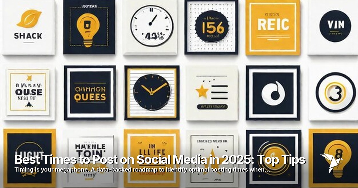 Best Times to Post on Social Media in 2025: Top Tips