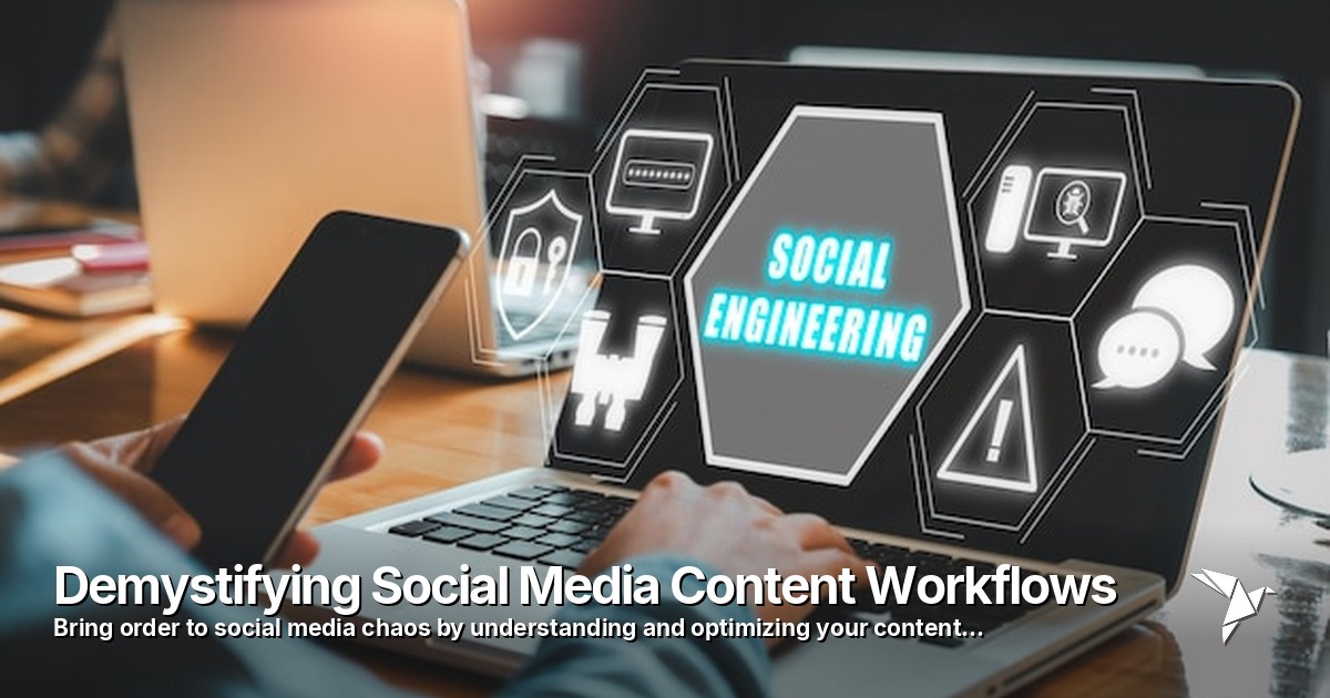 Demystifying Social Media Content Workflows