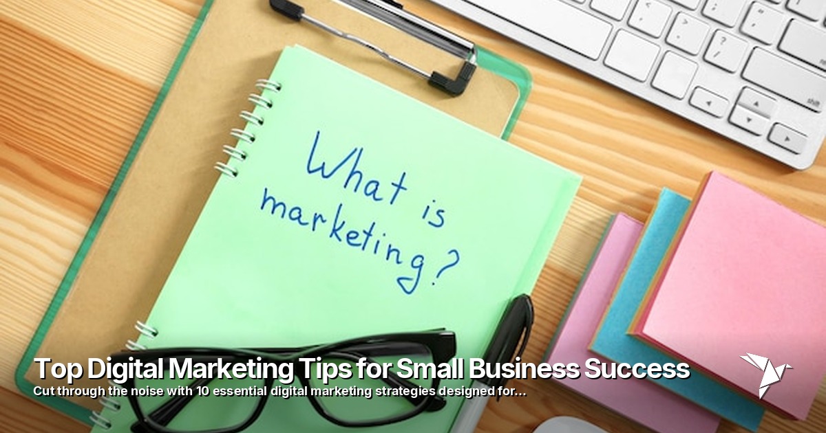 Top Digital Marketing Tips for Small Business Success