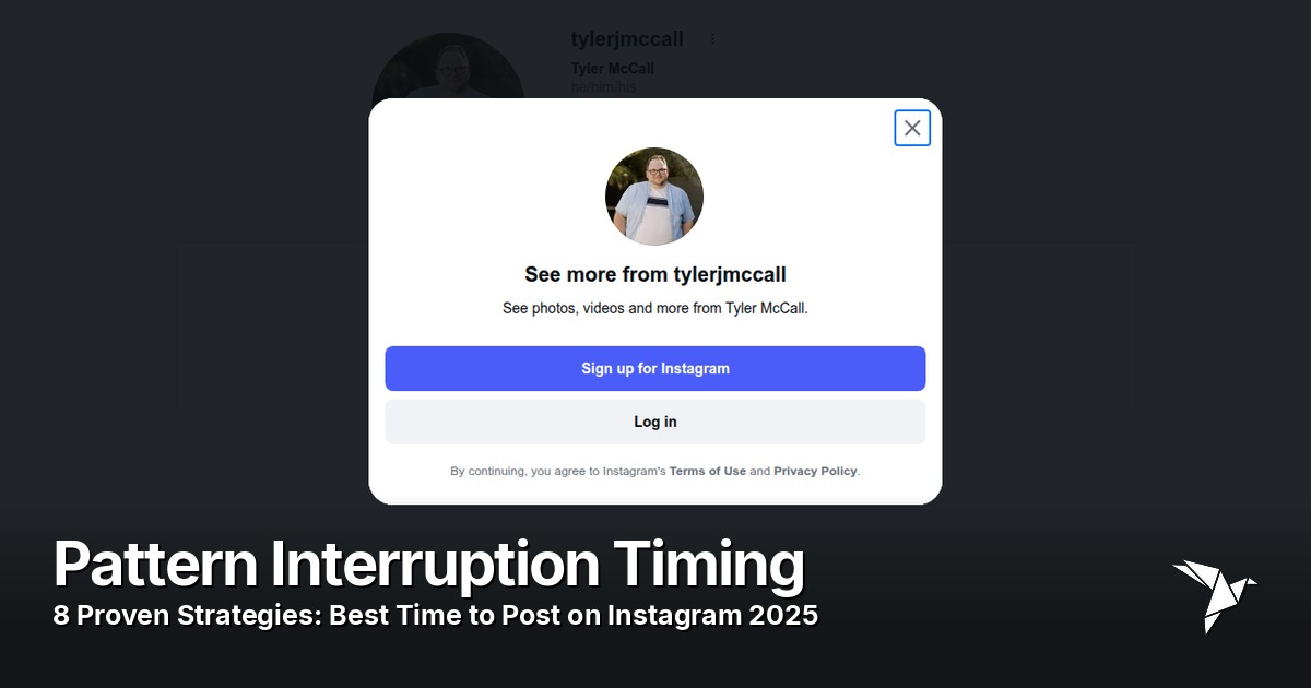 Pattern Interruption Timing