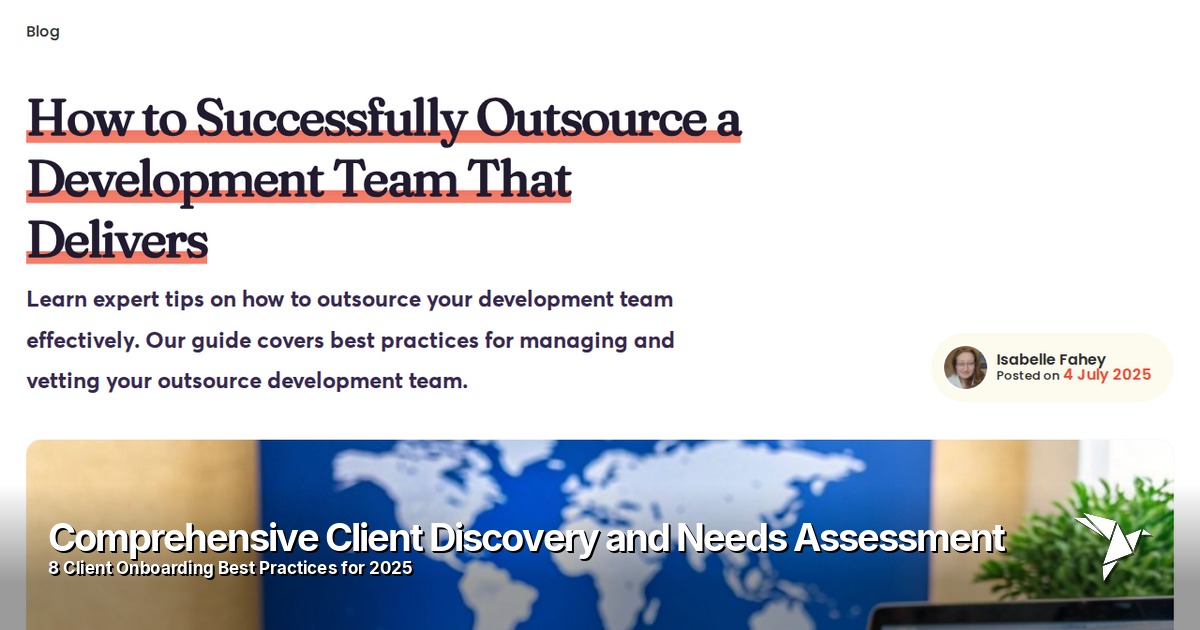 Comprehensive Client Discovery and Needs Assessment