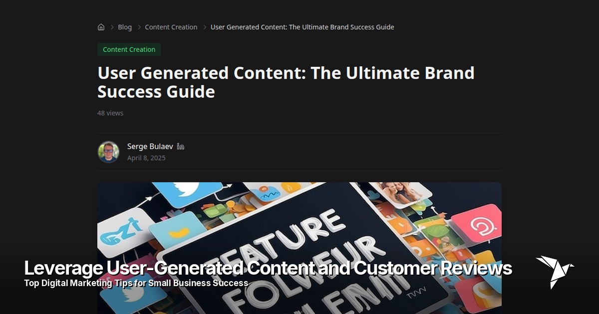 Leverage User-Generated Content and Customer Reviews