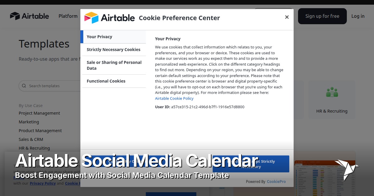 Airtable Social Media Calendar