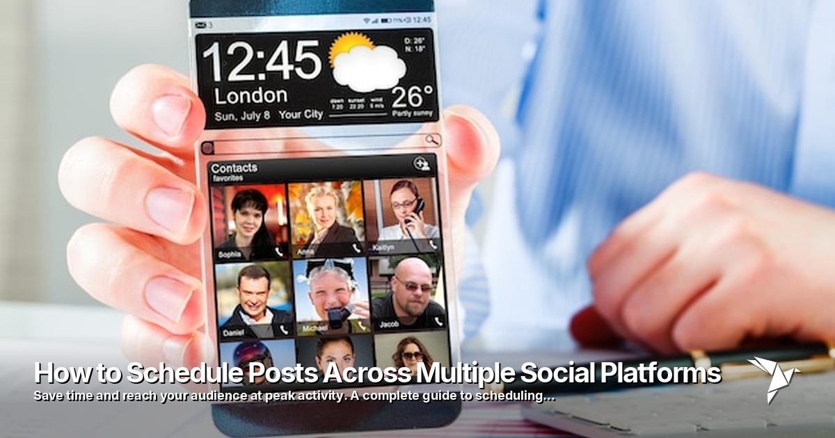 How to Schedule Posts Across Multiple Social Platforms