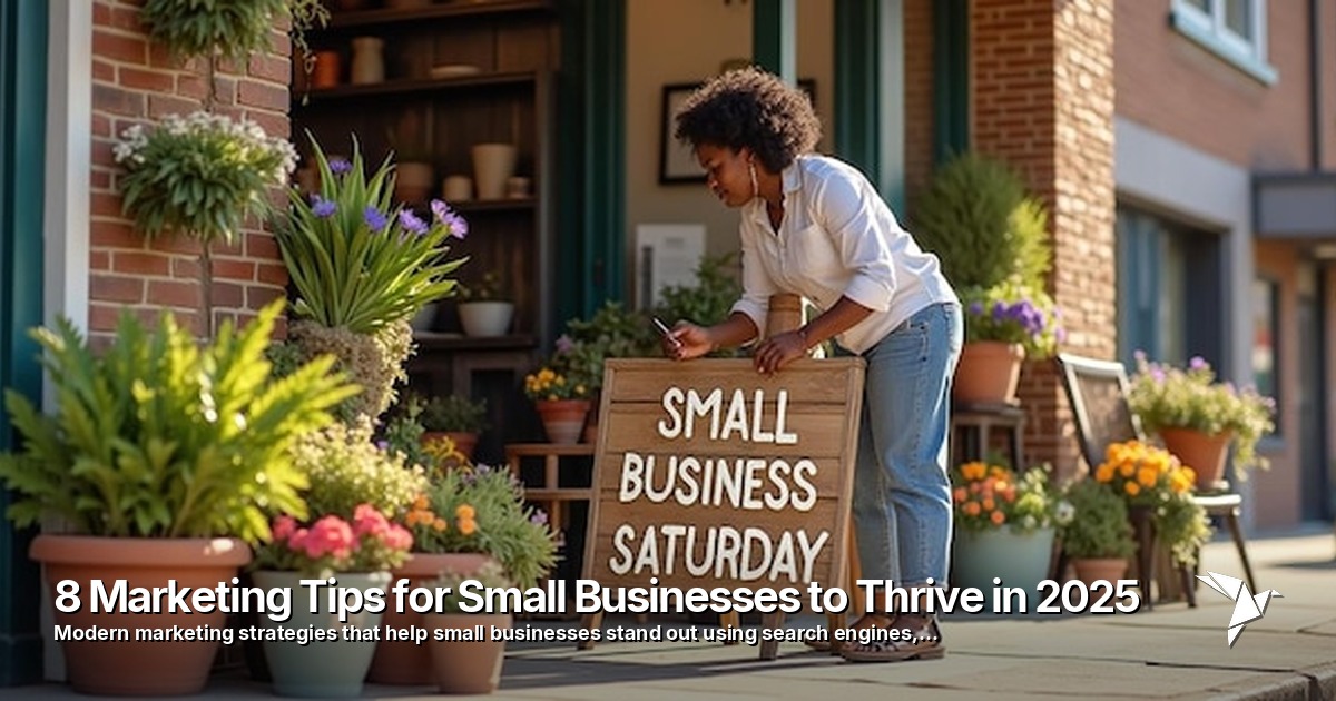 8 Marketing Tips for Small Businesses to Thrive in 2025