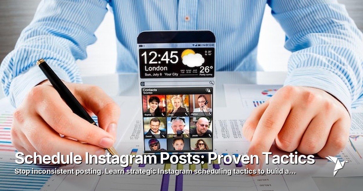 Schedule Instagram Posts: Proven Tactics