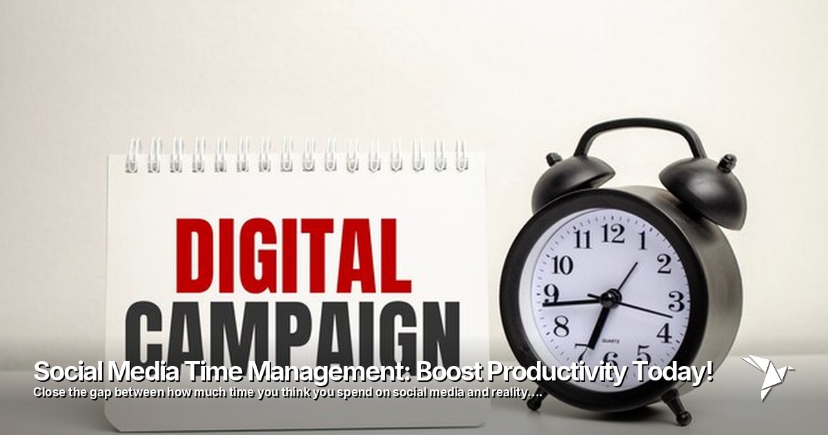 Social Media Time Management: Boost Productivity Today!