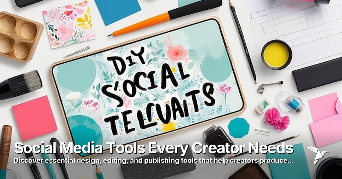 Social Media Tools Every Creator Needs