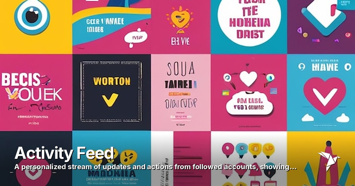 Activity Feed — Personalized stream of updates and actions from followed accounts | Digital Marketing