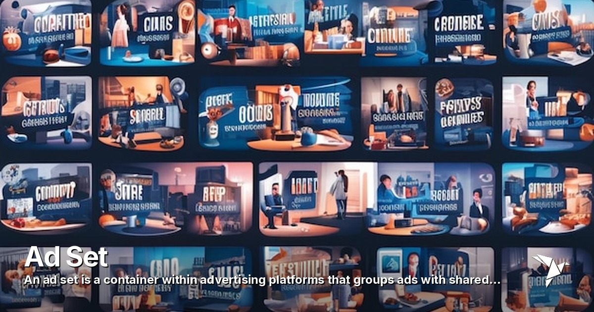 Ad Set — Ad set is a container within advertising platforms