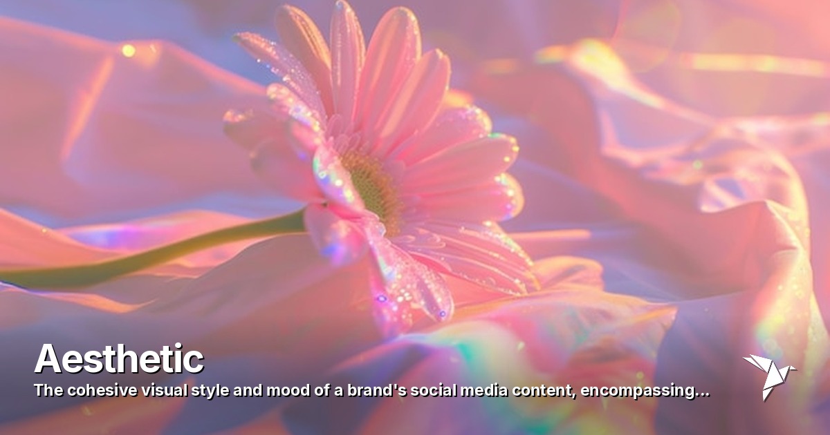 Aesthetic — Cohesive visual style and mood of a brand's social media content | Digital Marketing
