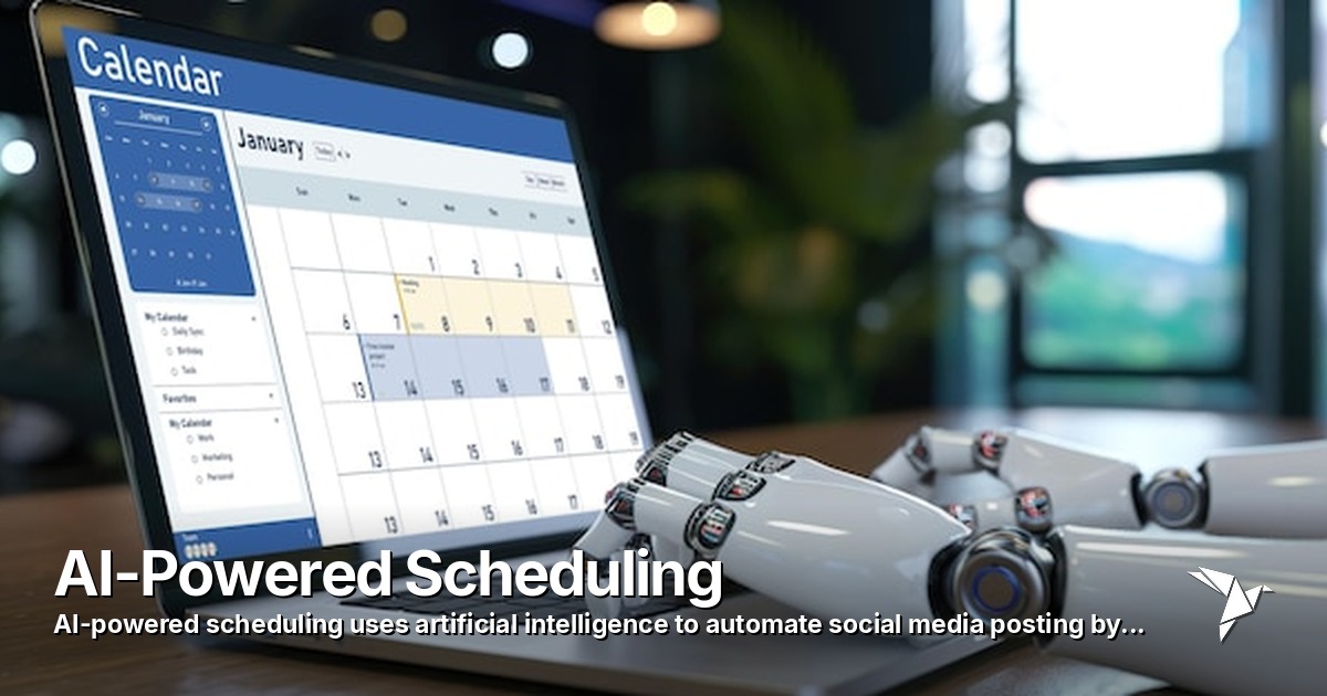 AI-Powered Scheduling — Uses artificial intelligence algorithms to automatically optimize social