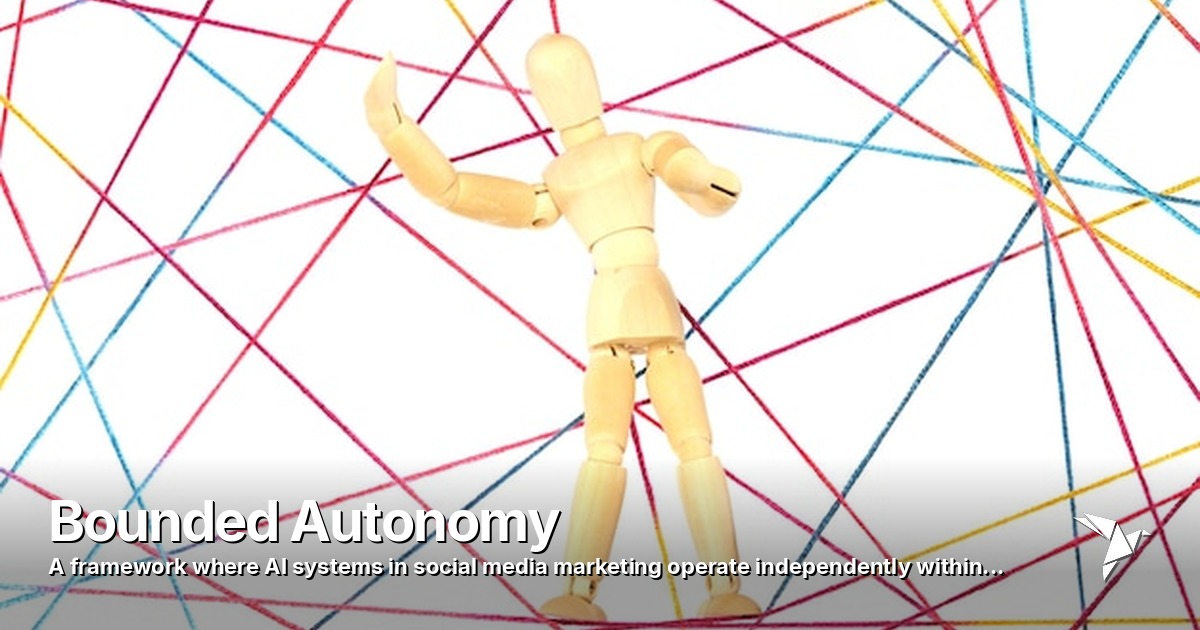Bounded Autonomy — Framework where AI systems in social media marketing