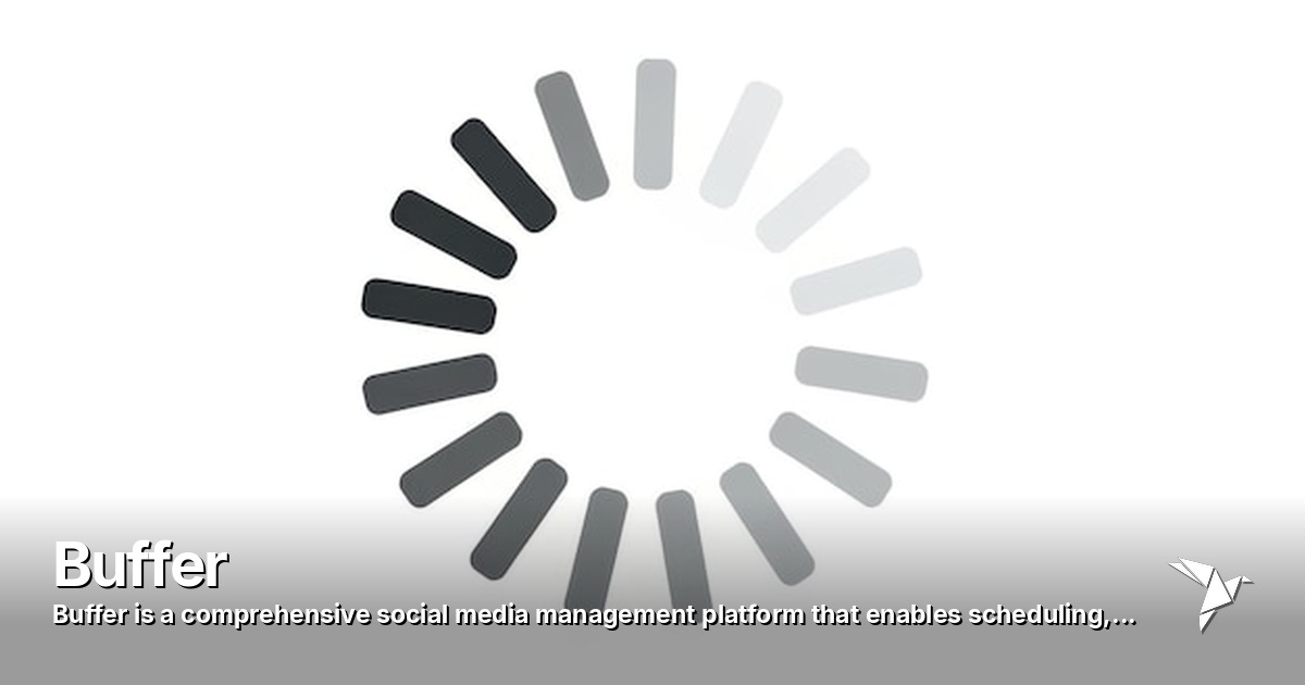 Buffer — Comprehensive social media management platform | Digital Marketing