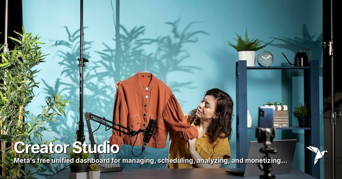 Creator Studio — Meta's free unified dashboard for managing | Digital Marketing