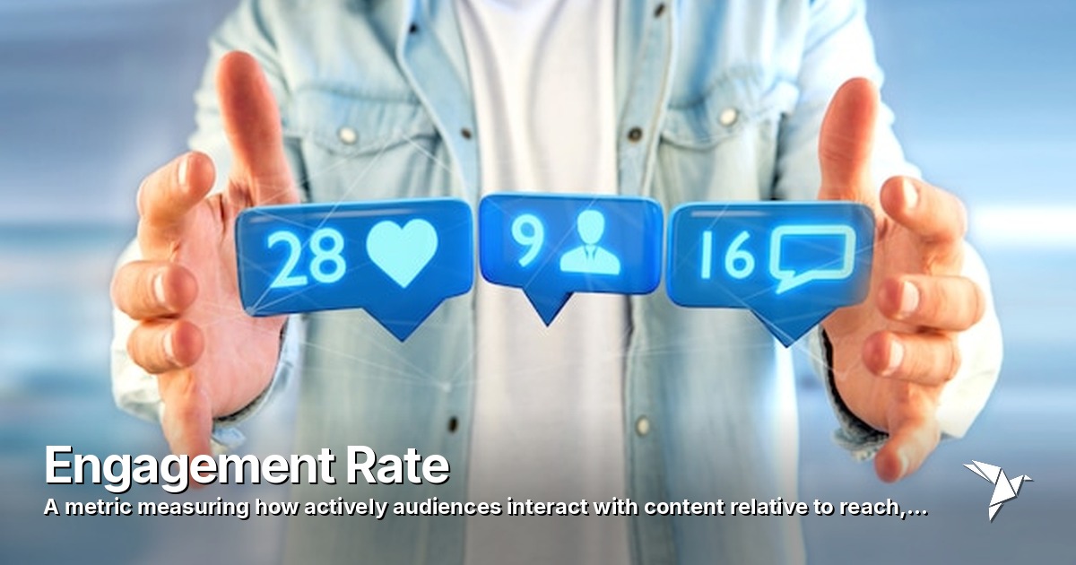 Engagement Rate — Metric measuring how actively audiences interact with content | Digital Marketing