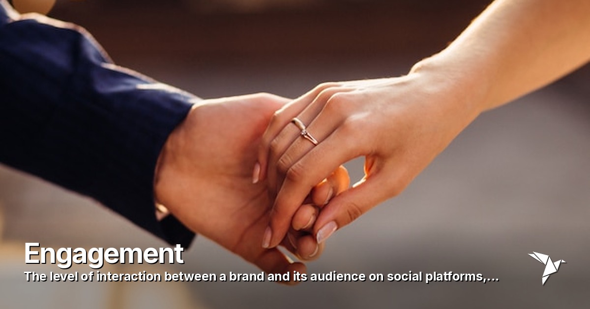 Engagement — Level of interaction between a brand and its | Digital Marketing