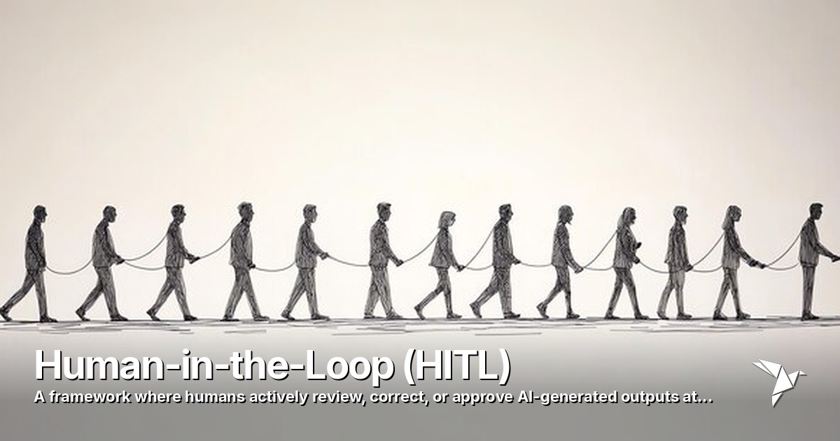 Human-in-the-Loop (HITL) — Framework where humans actively review | Ai Agent Technology