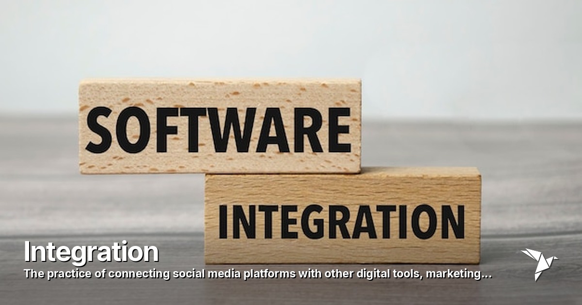 Integration — Practice of connecting social media platforms with other | Digital Marketing