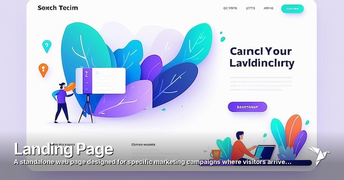 Landing Page — Standalone web page designed for specific marketing campaigns | Social Media Advertising
