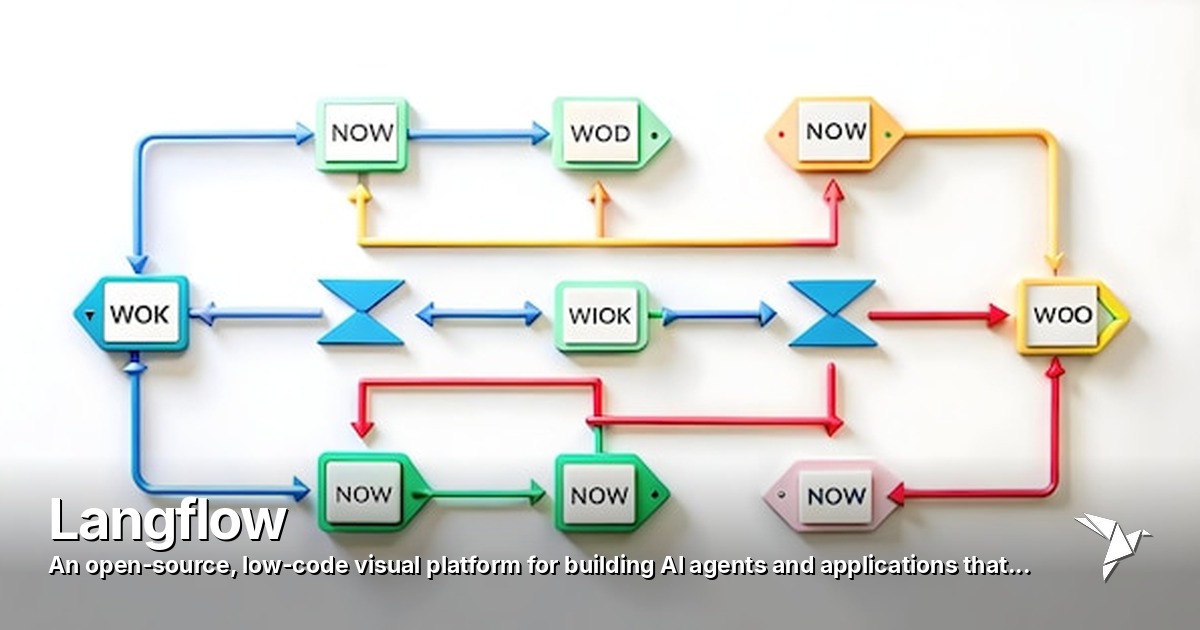 Langflow — Open-source, low-code visual platform for building AI agents