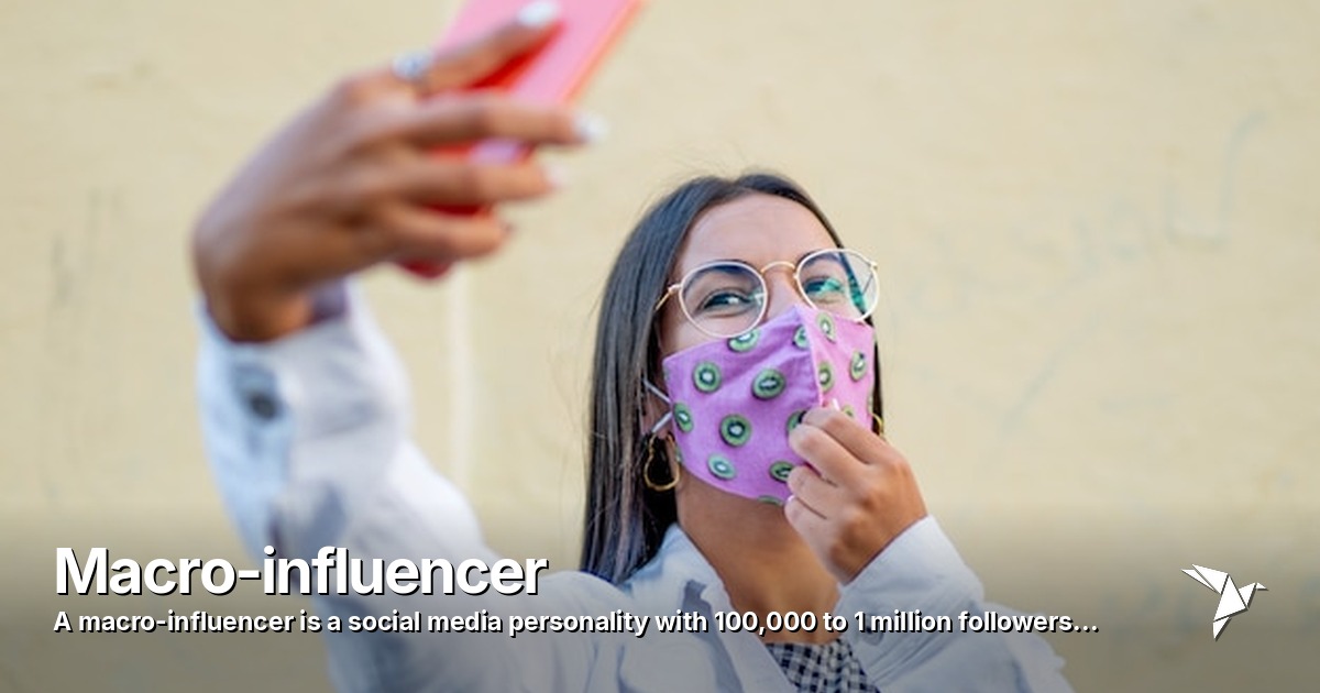 Macro-influencer — Macro-influencer is a social media personality with 100,000 | Digital Marketing