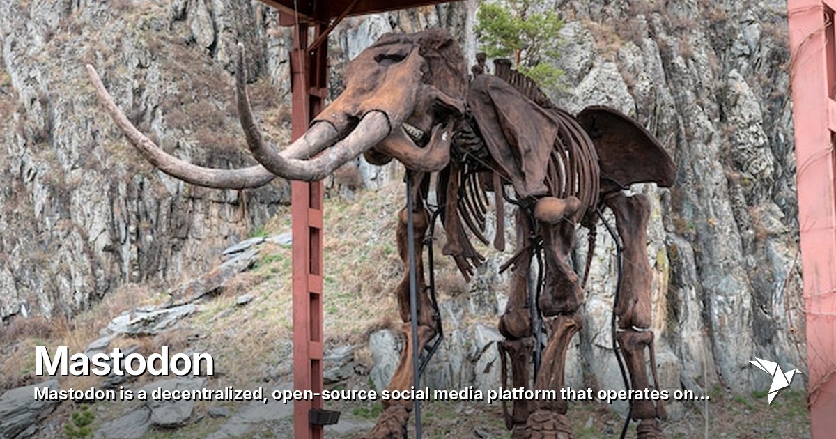 Mastodon — Decentralized, open-source social media platform