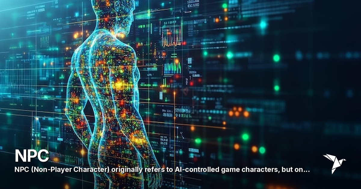 NPC — (Non-Player Character) originally refers to AI-controlled game characters, | Digital Marketing