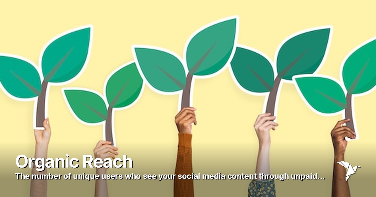 Organic Reach — Number of unique users who see your social | Digital Marketing