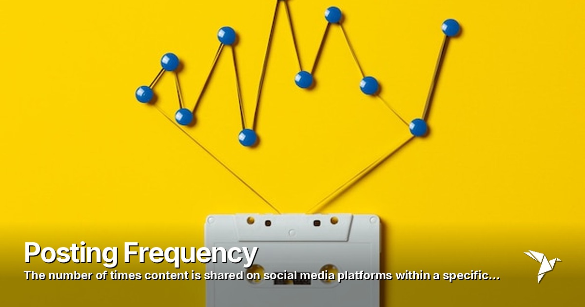 Posting Frequency — Number of times content is shared on social | Digital Marketing
