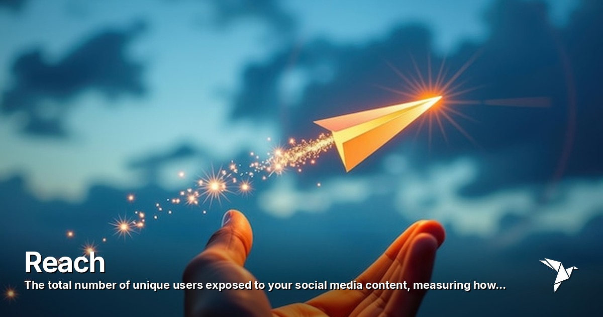 Reach — Total number of unique users exposed to your social media content | Digital Marketing
