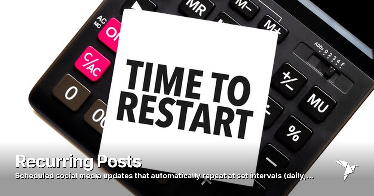 Recurring Posts — Scheduled social media updates | Digital Marketing