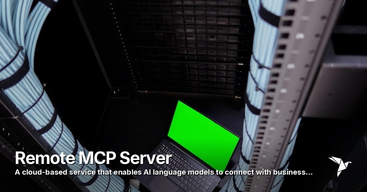 Remote MCP Server — Cloud-based service | Ai Protocol And Standard