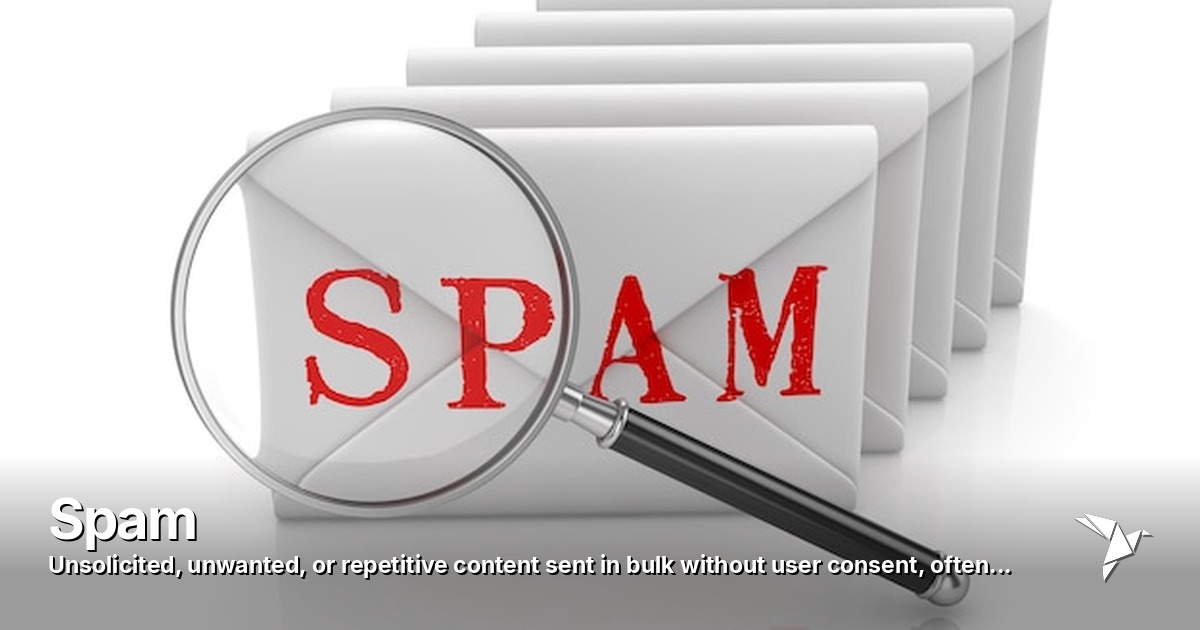 Spam — Unsolicited, unwanted, or repetitive content sent in bulk | Digital Marketing