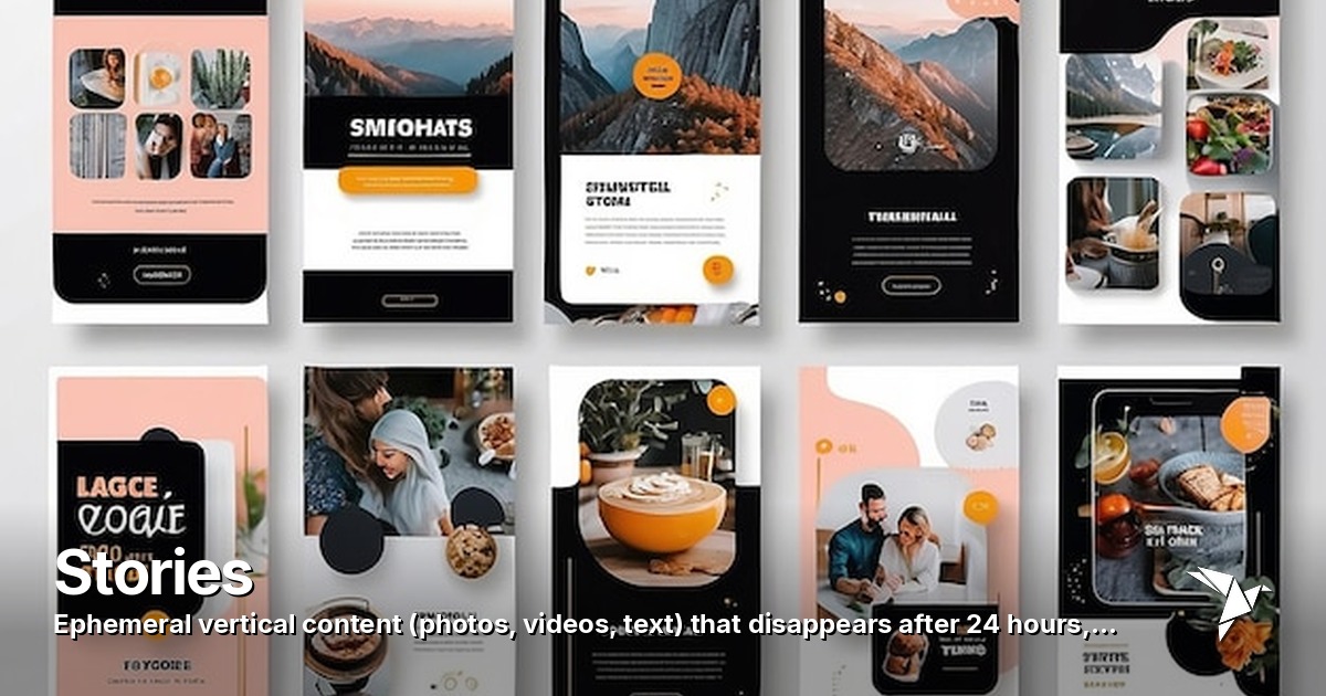 Stories — Ephemeral vertical content (photos | Digital Marketing