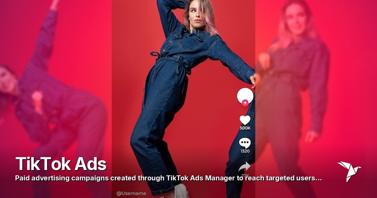 TikTok Ads — Paid advertising campaigns created through TikTok Ads Manager