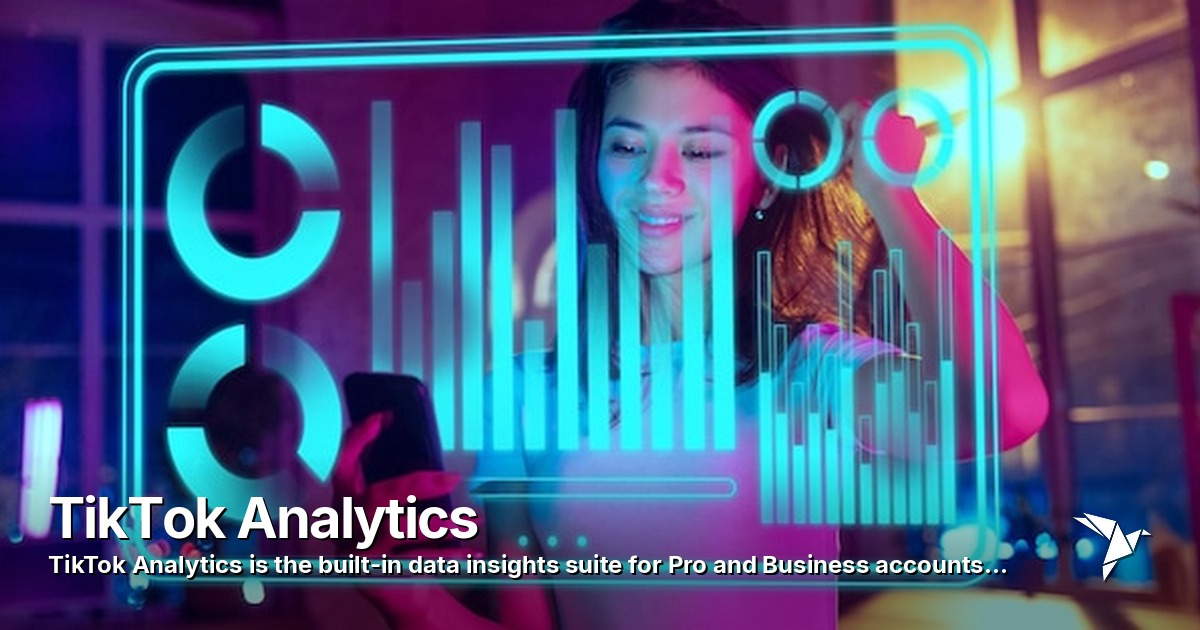 TikTok Analytics — Built-in data insights suite for Pro and Business accounts | Digital Marketing