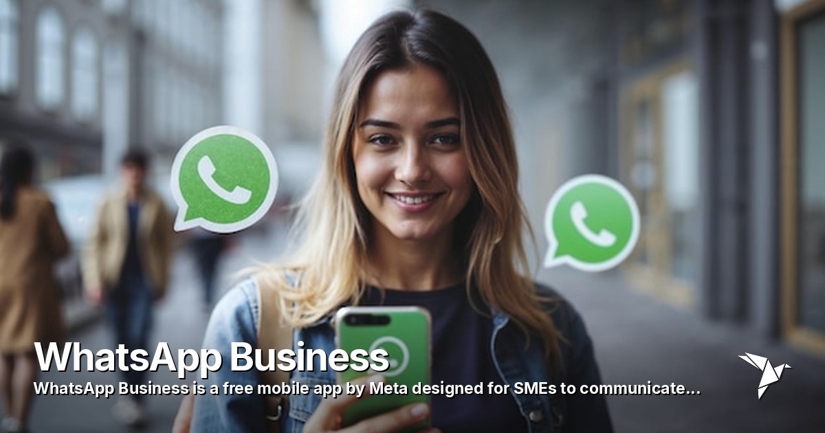WhatsApp Business — Free mobile app by Meta designed for SMEs | Social Media Platform